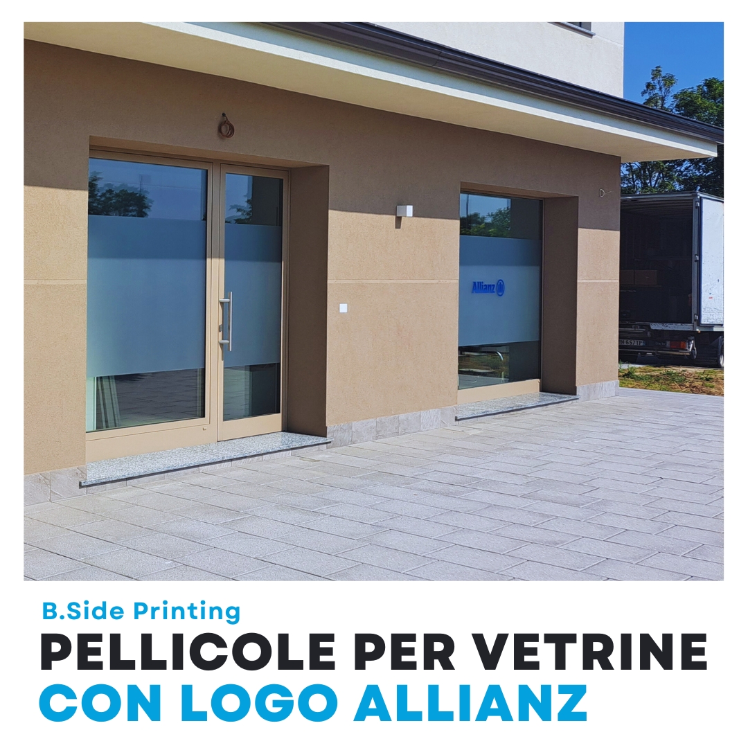 Pellicole Vetrine Satinature e loghi per Allianz Assicurazioni (1)