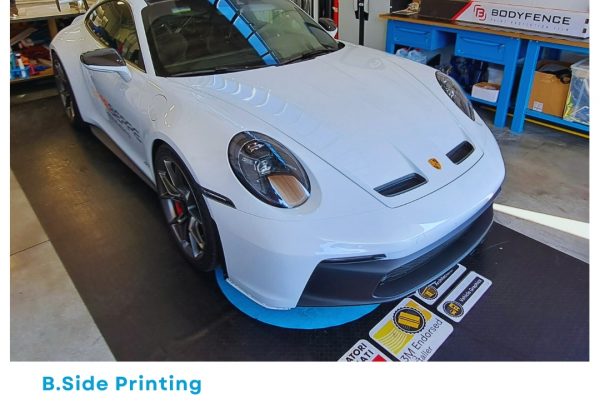 PPF Paint Protection Film con pellicola Hexis Bodyfence Gloss Antisasso su Porsche GT3 992 (1)