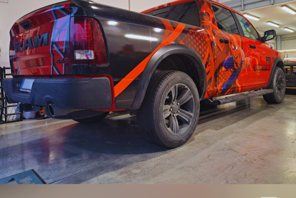 B Side Printing car wrapping Graphic Wrap Dodge RAM